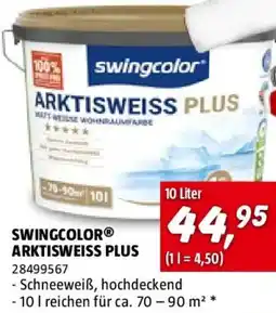 Bauhaus swingcolor Wandfarbe Arktisweiß Plus Angebot