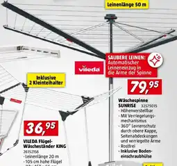 Bauhaus Vileda Wäschespinne Sunrise Angebot