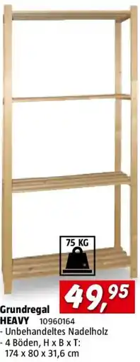 Bauhaus Regalux Regalsystem Heavy Holzregal Grundelement Angebot