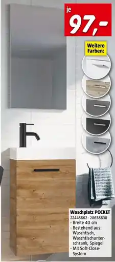 Bauhaus Riva Badmöbel-Set Pocket Angebot