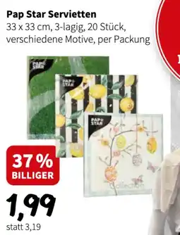 Der Grissemann Pap Star Servietten Angebot