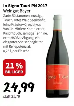 Der Grissemann In signo tauri pn 2017 weingut bayer Angebot
