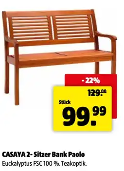 Der Grissemann CASAYA 2-Sitzer Bank Paolo Angebot