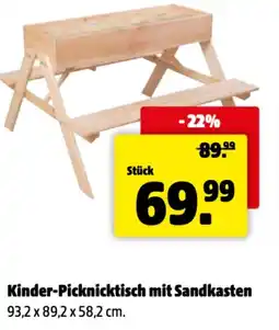 Der Grissemann Kinder-picknicktisch mit sandkasten Angebot
