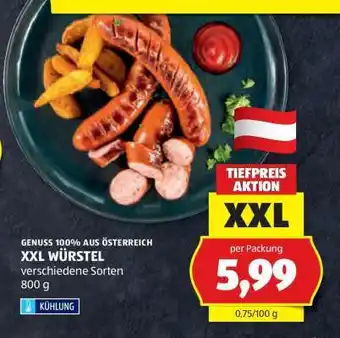 Hofer XXL WÜRSTEL Angebot