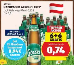 Hofer Gösser Naturgold alkoholfrei Angebot