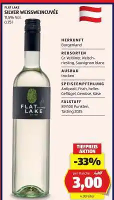 Hofer FLAT LAKE SILVER WEISSWEINCUVÉE Angebot
