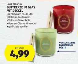 Hofer DUFTKERZE IM GLAS MIT DECKEL Angebot