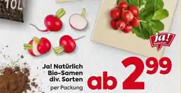 Billa Ja! natürlich bio-samen Angebot