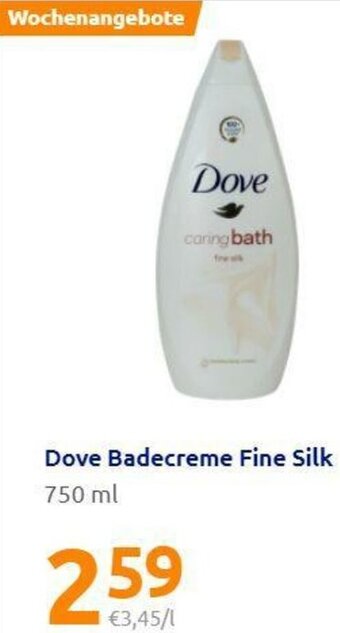 Action Dove Badecreme Fine Silk 750ml Angebot