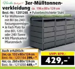 Norma 3er-Mülltonnen- verkleidung Angebot