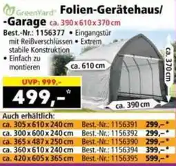 Norma Greenyard folien-gerätehaus -garage Angebot