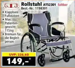 Norma Rollstuhl AT52301 faltbar Angebot