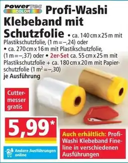 Norma Profi-Washi Klebeband mit Schutzfolie Angebot