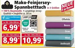 Norma Mako-Feinjersey- Spannbetttuch in 3 Größen Angebot