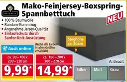 Norma Mako-feinjersey-boxspring- spannbetttuch Angebot