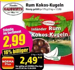 Norma Rum kokos-kugeln Angebot