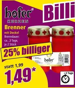Norma Hofer kerzen brenner Angebot