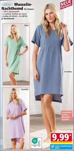 Norma Nor musselin- nachthemd für damen Angebot