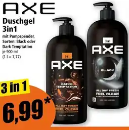 Norma Axe duschgel 3in1 Angebot
