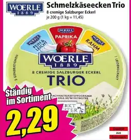 Norma Woerle schmelzkäseecken trio Angebot