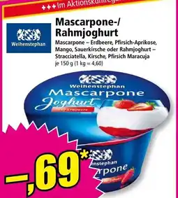 Norma Mascarpone-/ Rahmjoghurt Angebot