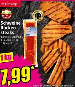 Norma Schweine rücken- steaks Angebot
