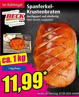 Norma Spanferkel- Krustenbraten Angebot