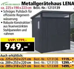 Norma Never indoor metallgerätehaus lena Angebot