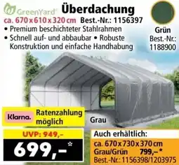 Norma Greenyard überdachung Angebot