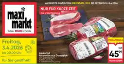Maximarkt Alpenrind rinderfilet aus österreich Angebot