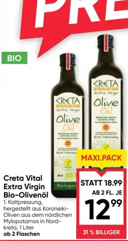 Maximarkt Creta vital extra virgin bio-olivenöl Angebot