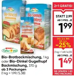 Maximarkt Bio-brotbackmischung, oder bio-dinkel gugelhupf backmischung Angebot