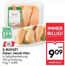 Maximarkt S-BUDGET Österr. Hendl-Filet Angebot
