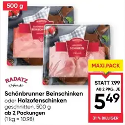 Maximarkt Schönbrunner beinschinken oder holzofenschinken Angebot