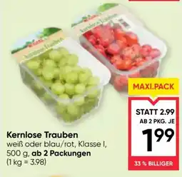 Maximarkt Kernlose Trauben Angebot