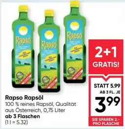 Maximarkt Rapso Rapsöl Angebot