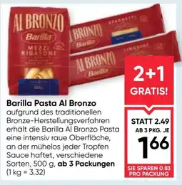 Maximarkt Barilla pasta al bronzo Angebot