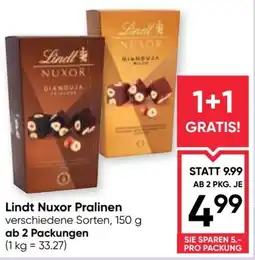 Maximarkt Lindt Nuxor Pralinen Angebot