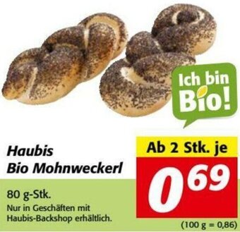 Nah&Frisch Haubis Bio Mohnweckerl 80g Angebot