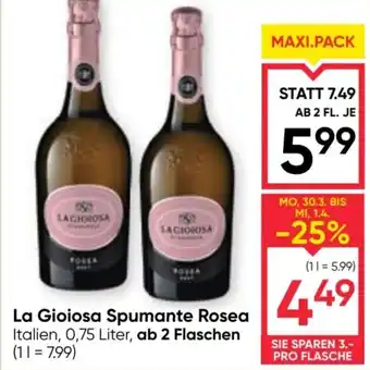 Maximarkt La gioiosa spumante rosea Angebot