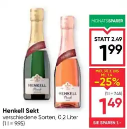 Maximarkt Henkell sekt Angebot
