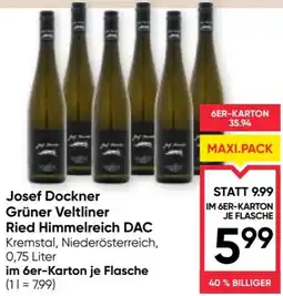 Maximarkt Josef dockner grüner veltliner ried himmelreich dac Angebot