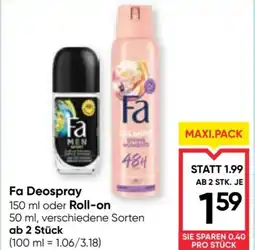 Maximarkt Fa Deospray Angebot
