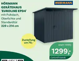 Bellaflora Hörmann gerätehaus euroline Angebot
