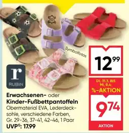 Maximarkt Erwachsenen- oder kinder-fußbettpantoffeln Angebot