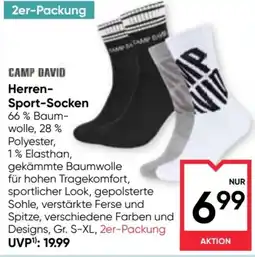 Maximarkt Camp david herren- sport-socken Angebot