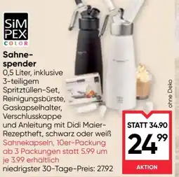 Maximarkt Sahne- spender Angebot
