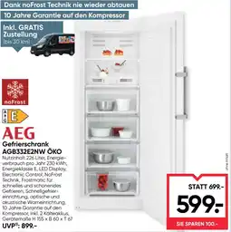 Maximarkt Gefrierschrank AGB332E2NW ÖKO Angebot