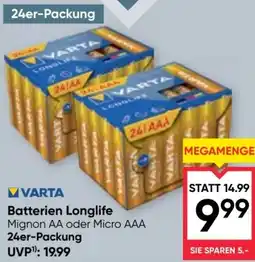 Maximarkt Batterien Longlife Angebot